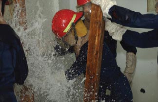 Every recruit is trained in basic damage control. At any moment, sailors may be called to combat flooding to protect themselves, shipmates and the ship.